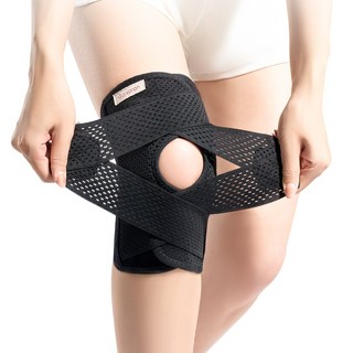 Galvaran G11 반월판 무릎보호대 관절 통증 완화 남녀 공용, black, 1개