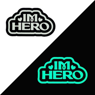2025 IMHERO 임히어로 임영웅 야광 홀로그램 네임텍 콘서트 준비 용품, 1개, 야광+옷핀