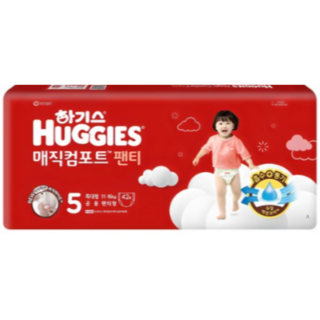 하기스 2024 매직컴포트 팬티형 기저귀 남녀공용, 특대형(XL), 126매