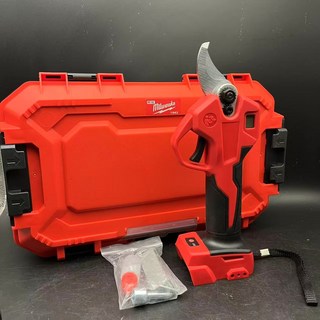 2026數顯款 米沃奇18v通用無刷電動剪刀 電動修枝剪 高枝修枝剪刀 電動剪刀 樹枝剪 修枝剪 園藝剪 不含電池, 1個, 米沃奇修枝剪+配件+工具箱