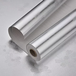 주방 고온 방지 벽 스티커 내유성 방수 및 캐비닛 스토브 알루미늄 호일 종이, 04 40cmX20m, 14 sliver 3
