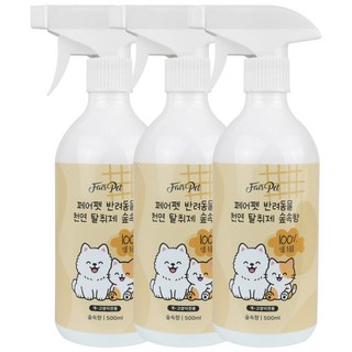 페어펫 반려동물 100%식물추출물 천연탈취제 숲속향, 3개, 500ml