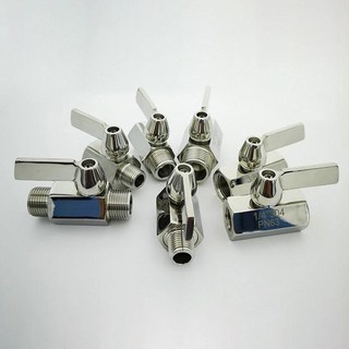 핸들 미니 볼 밸브 내부 와이어 외부 스레드 워터 스위치, 2. Inner Outer Wire, A. 1/4, 1개