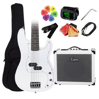 아스터 AJ-40 + 제논 SX-15B 입문용 베이스기타 앰프 조합상품, AJ-40WH(화이트)+SX-15B(화이트), 1개