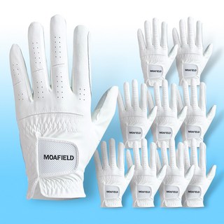 모아필드 덧댐 천연반양피 골프장갑 10장 세트 왼손용 오른손용, 10개
