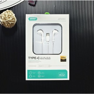 Type-C 入耳式 Hi-Res 高音質有線耳機 K01 K02 高端數碼耳機 iPhone17可用, 白色, K02耳道式耳機