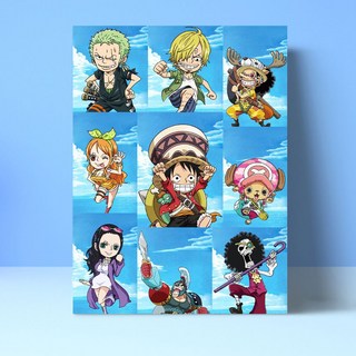 원피스 애니메이션 유화 만화 DIY 아트 취미 명화그리기 장식, 30x40cm, 밀짚모자 해적단 G, 1개