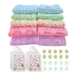 미포리댁 어린이집 생일 답례품 선물 유치원 졸업 입학 구디백 비치타올 수건, 10개, 비치타올+쇼핑백