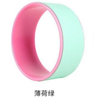 瑜珈輪 瑜珈圈 瑜珈滾輪 運動滾筒 承重200kg 防滑表面 舒展脊柱, 1個, 【瑜珈輪】綠色