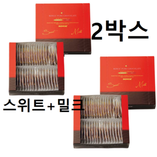 로이스 퓨어 초콜릿 스위트 & 밀크 40개입, 2개