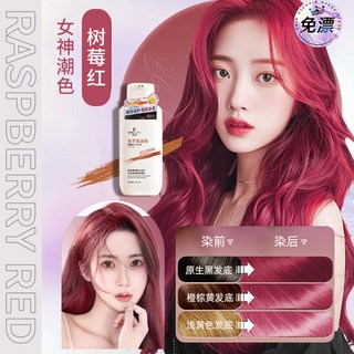 植物萃取泡泡染髮劑，天然遮蓋白髮，棕色染髮膏，居家護髮首選，溫和不傷髮質，輕鬆染髮，果油護理，顯白減齡, 1個