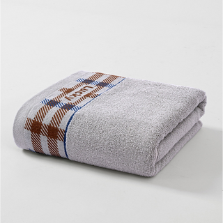 리쿠 대형 바스타월 70x140cm, 1개, 체크 그레이