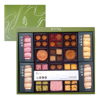 온미당 기름0% 구운유과 명절 한과 선물세트 (쇼핑백 포장), 460g × 1세트, 1세트, 460g