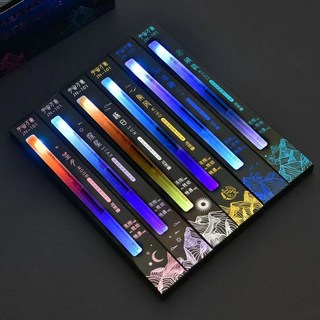 多功能 超炫酷磁吸可折疊發光轉轉筆學生初學者專用旋轉筆網紅解壓轉轉筆 黑科技筆 磁力筆, 1個, JN101宇宙萬象-折疊發光轉轉筆,隨機1支+送6顆電池