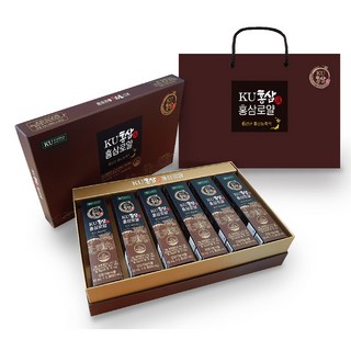 [건국우유] 6년근 KU홍삼진 홍삼로얄 10mL x 30포 진세노사이드15mg, 300ml, 1개