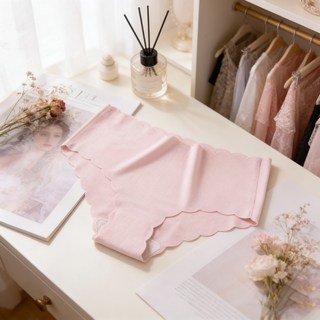 冰絲無痕內褲多件組 女生涼感低腰超薄透氣內褲, 粉色