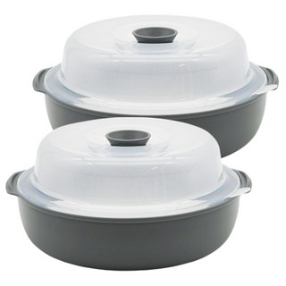 전자레인지 대형 찜기 대형, 그레이, 2개