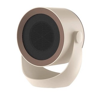 미니 온픙기 전기 히터 MSS 데스크탑 팬 라디에이터 가정용 사무실용 겨울 난방기 편리한 실내 난방 가전제품, EU, 옵션02) Beige