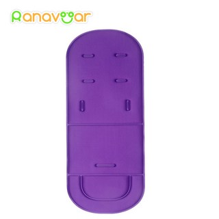 Fation 편안한 유모차 패드 사계절 소프트 시트 쿠션 카트 시트 매트 유모차 쿠션 0-24m, [02] purple, 1개