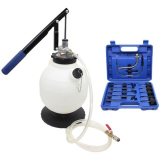 미션오일 교환기 자동순환 변속기 오일 교환기 플러싱 장비 수동 주입 도구 공압 자동차 정비, 1개, 7.5L 주유병 + 커넥터 13피스