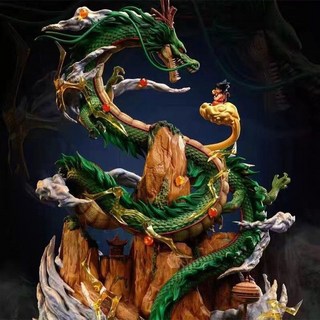 七龍珠GK 神龍環繞 孫悟空 假山 卡林塔 筋斗雲 手辦模型擺件周邊, 1個, 高約20cm/假山神龍悟空場景