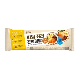 [1am] 저당 귀리 곤약김밥 유부우엉, 18개, 220g