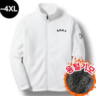 macci (마찌) 히트포뮬러 ROKA 자수 코리아 아미 보아털 기모 로카 후리스 집업 (정품)