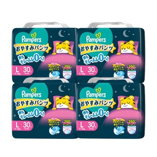 【幫寶適】巧虎安睡褲 L/XL/XXL/XXXL 褲型紙尿褲 (箱購 小日所), 120個, L 30片×4入(箱購), 大碼 (L)