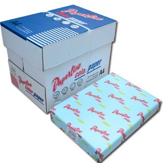 大塊文具含發票 PAPERLINE A4彩色影印紙70G，影印清晰、色彩鮮明，適用多種印表機, 淺藍, A4, 1個