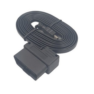 汽車OBD2診斷連接線，多車型適用，簡易安裝，車況檢測必備, 無開關-黑, 1個