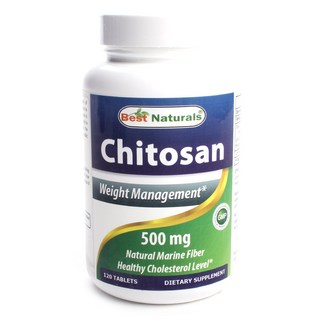 Best Naturals 幾丁聚醣美體錠 500mg 無糖 無麩質, 120顆, 1罐