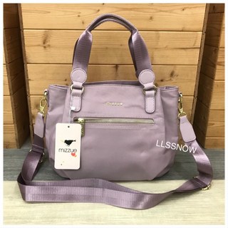 韓系時尚三層尼龍小托特包 水餃包 手提元寶包 斜背包 女生包包 兩用包 側背包 防水布包包, 薰衣草紫(XW053-052)