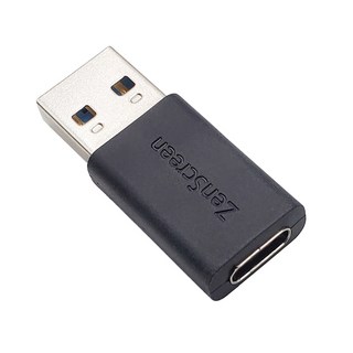 華碩 ASUS USB-C 轉 USB-A 轉接頭 Type-C to USB 轉接器 USB3.2 高速傳輸, 黑色, 1個
