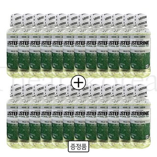 리스테린 내추럴 그린티 마일드 구강청결제, 100ml, 24개