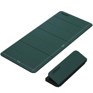 접이식 요가 매트 두꺼운 10MM-WUWAN 초대형 운동 매트 TPE 소재 미끄럼 방지 피트니스 매트로 가정용 여행용 필라테스에 간편하게 휴대할 수 있습니다, green