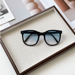 Fee可折疊漸層茶色灰色鏡片造型眼鏡 大方框眼鏡 透明框平光眼鏡 黑框無度數眼鏡 小臉素顏眼鏡