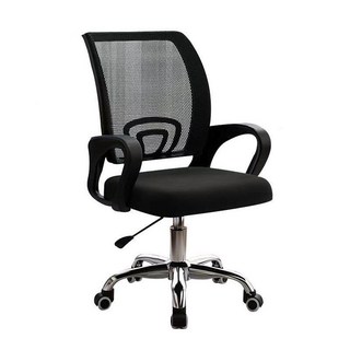 辦公椅 電腦椅 旋轉椅 辦公室專用電腦旋轉椅子簡約辦公室舒適學生可升降靠墊防滑辦公椅, 【萬源澤】黑黑框