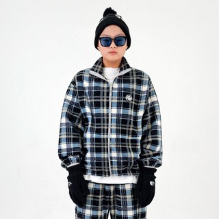 피넛앤버터 NEW 주니어 남녀공용 체크 후리스 자켓 폴라폴리스 원단 국내제조 프리미엄 키즈 브랜드