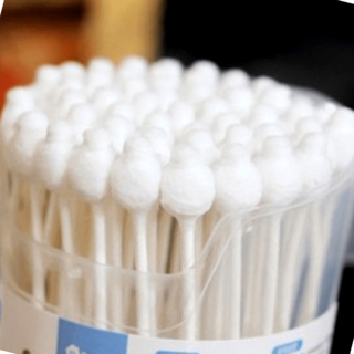 강아지 귀 세정 면봉 60개입 반려동물 귀 청결, 1개