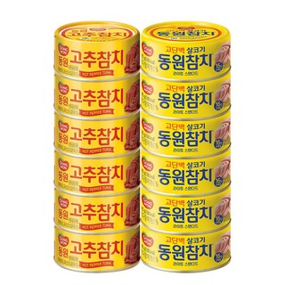 동원 살코기참치85g 6입+고추참치85g 6입, 1세트