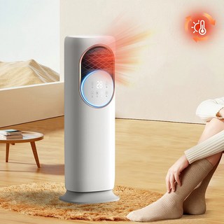 온풍기 전기히터 냉난방기 이동식 대풍력 에어컨, 5A 흰색 (온풍+냉풍)