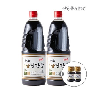 [신앙촌] 본사직영 양조 1급 진간장 1.8L 2병 캠핑백증정, 1개, 3.6L