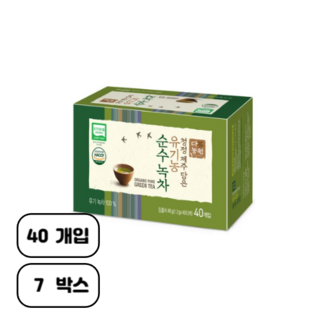 다농원 유기농순수녹차, 1.2g, 40개입, 7개
