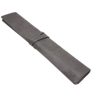 프로아 가죽 롤 칼가방 셰프 나이프 케이스 조리 도구 가방, 차콜 그레이