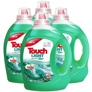 터치 라이트 고농축 세탁세제 로즈마리 2.5L 4개