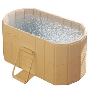 免安裝折疊泡澡桶 折疊浴缸 澡盆 沐浴桶, 密度板米金, 1個
