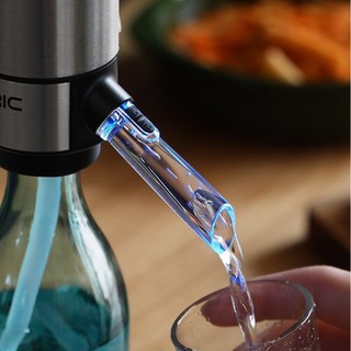 주류 와인 양주 소주 자동 스마트 디켄딩 에어레이터 디스펜서 와인 펌프, 1개