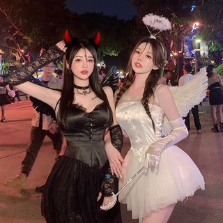프리크 천사 악마 날개 코스튬 옷 코스프레 의상 [이벤트 할로윈 데이 분장 봉 소품 머리띠 복장]