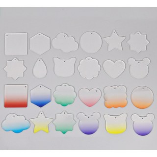 小紅書同款磁吸壓克力卡磚 DIY咕卡 10個卡磚送8張貼紙 卡通學生手帳裝飾, 咕卡盤*12(送珠鍊、貼紙)款式隨機出