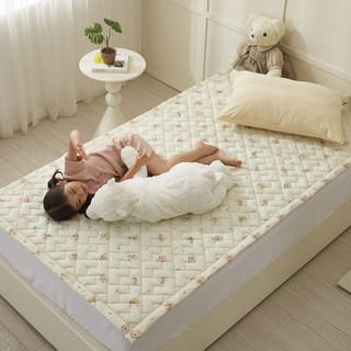 티니핑 탄소매트 전기매트 전자파없는 어린이 전기요 한일의료기, 1인용 슈퍼싱글 (110X200cm), 뽀니핑 노랑